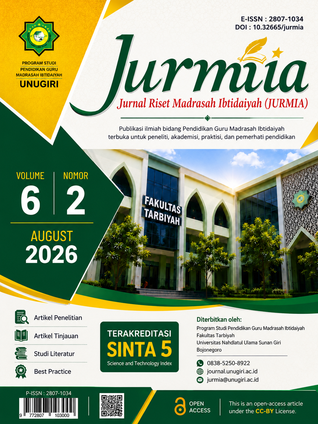 					View Vol. 6 No. 2 (2026): Jurnal Riset Madrasah Ibtidaiyah
				