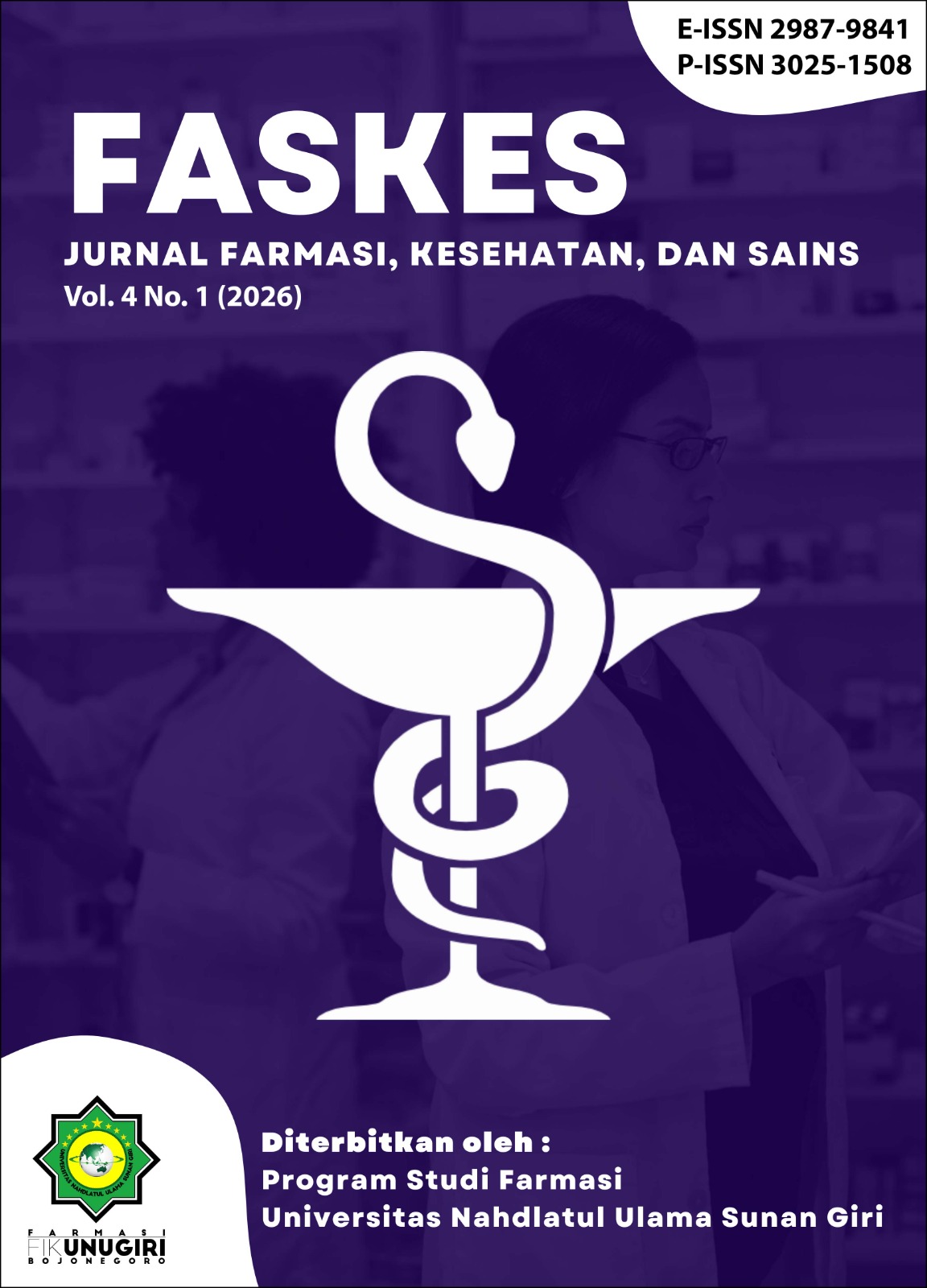 					View Vol. 4 No. 1 (2026): Bulan Juli 2026, FASKES : Jurnal Farmasi, Kesehatan, dan Sains
				