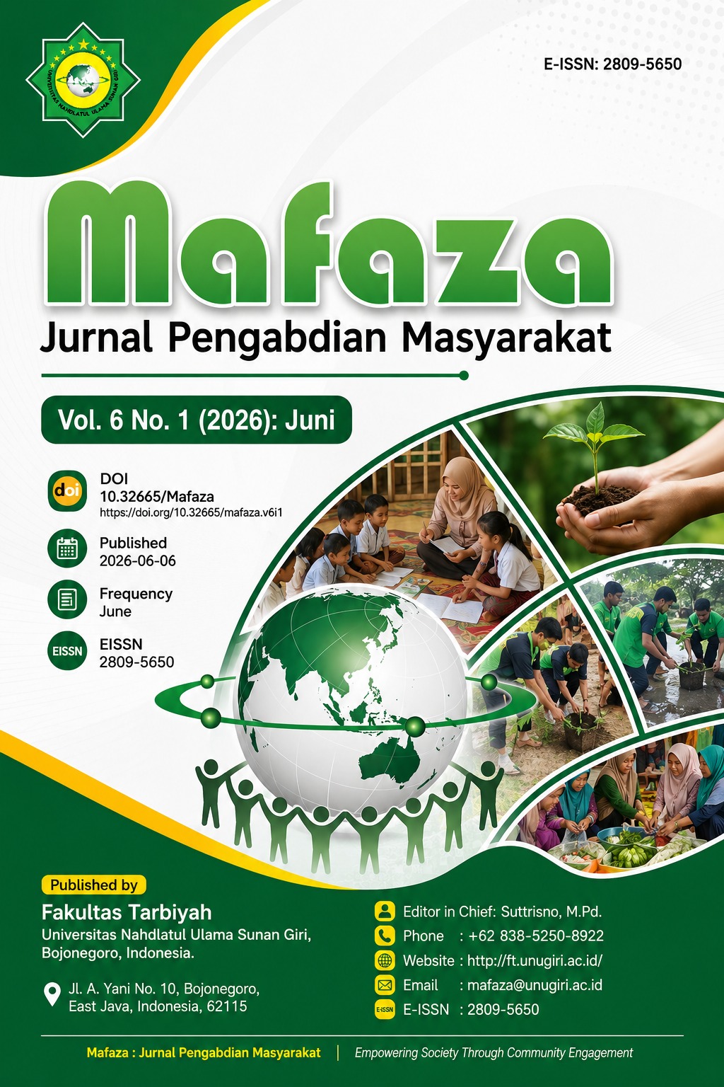 					View Vol. 6 No. 1 (2026): Mafaza : Jurnal Pengabdian Masyarakat
				