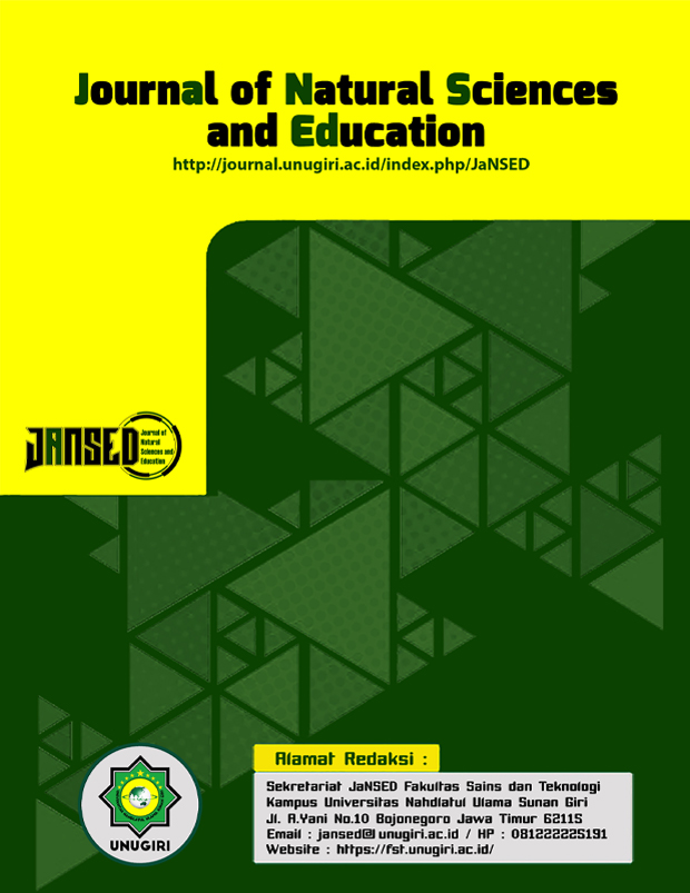 					View Vol. 1 No. 1 (2023): Journal of Natural Sciences and Education
				